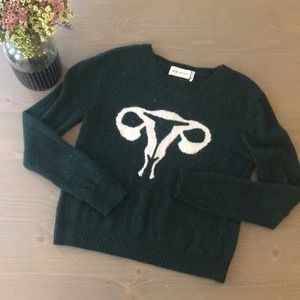 Green Rachel Antonoff Reproductive Sweater S